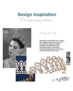 Macro detail of royal crystal tiara showing floral marquise stones and luxury craftsmanship