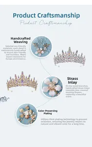 Detail showing hand-woven crystal leaf and floral bridal shoe clips with eco-friendly plating