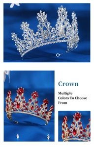 Detailed macro view of vintage crystal bridal crown with intricate alloy metal patterns