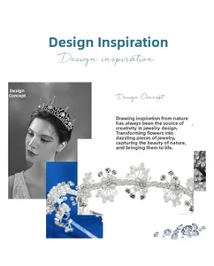Detailed macro view of bridal headband with silver flowers, pearls, and crystals