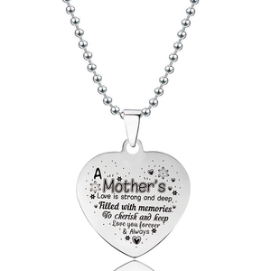 Roestvrijstalen Hart Hanger Ketting Gegraveerd Citaat Sieraden Voor Dames Heren Gepolijste Afwerking Kogelketting Cadeau