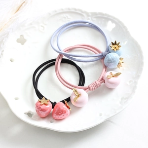 Élastiques à Cheveux Mignons Fruits Fraise Ananas Pomme Pour Femmes Filles Style Coréen Bande Élastique Accessoires Cheveux