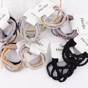 High Elasticity Braided Hair Ties For Women Korean Style Sweet Star Moon Letter Print Hair Bands Ponytail Holders Accessory
