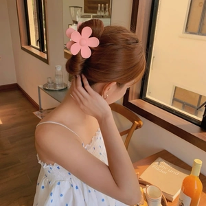Pince à Cheveux Fleur Mate Grande Pince à Cheveux Florale Accessoires de Cheveux Pastel Pour Femmes Filles Cadeau