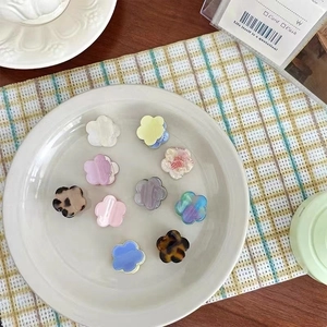 Koreanische Acetat Mini Blume Haarklammern Für Damen Süße Blumige Haarnadeln Pony Seitenclips Mode Haarschmuck