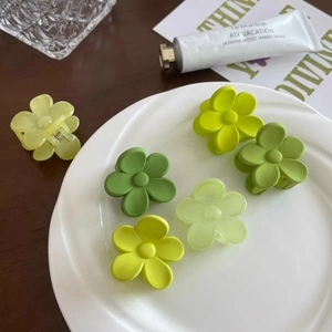 Douces Petites Pinces à Cheveux Fleur Série Vert Melon Épingles à Cheveux Pour Femmes Été Style Frais Accessoires