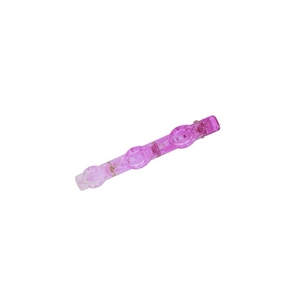 Pince à cheveux dégradée rose en résine translucide pour un style tendance et moderne