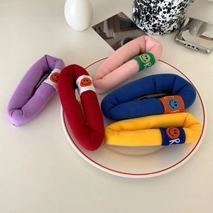 Cute Smiley Face Padded Fabric Hair Clip For Women Girls Large BB Clip Japanese Style Soft Sponge Bangs Side Clip Hair Accessories