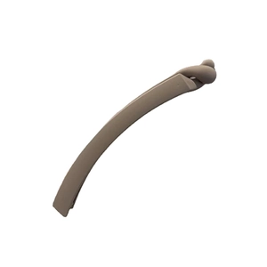 Minimalist matte brown banana hair clip with a stylish twisted top design for women