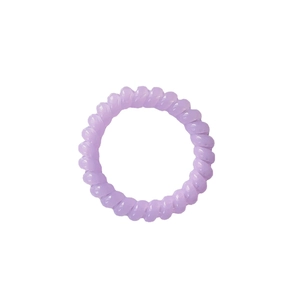 Lavender purple telephone wire hair coils for women, no-trace elastic spiral hair ties