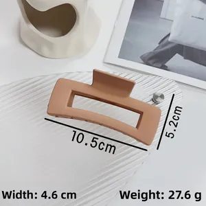 Grande molletta per capelli opaca albicocca dimensioni 10,5x5,2 cm e peso 27,6 g