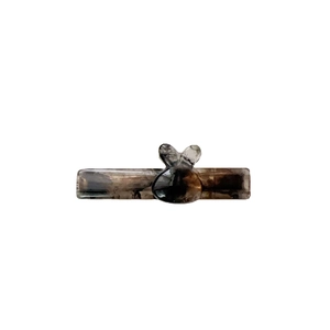 Pince à cheveux minimaliste avec motif écaille de tortue et insecte élégant pour femme