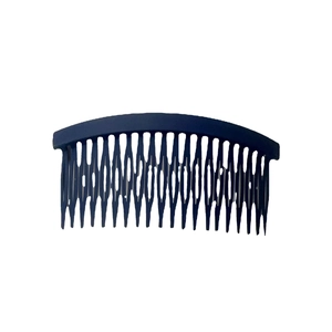 Non-slip curved hair side comb for women sleek matte black finish hairstyling tool