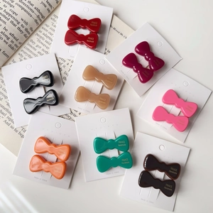 Lot de 8 barrettes à cheveux colorées en acide acétique avec inscription faite à la main