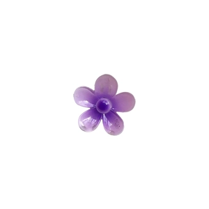 Elegant purple gradient flower hair claw clip for women featuring a 5-petal resin design