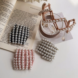 Serre-têtes élégants à perles rétractables en plusieurs couleurs, accessoires cheveux