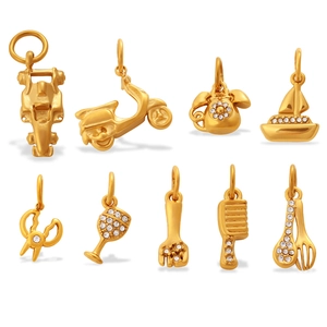 Assortiment vergulde roestvrijstalen bedels met kristallen voor DIY-sieraden maken