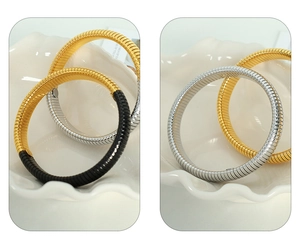 Detailed close-up of 12mm vintage titanium steel bracelets with snake bone texture