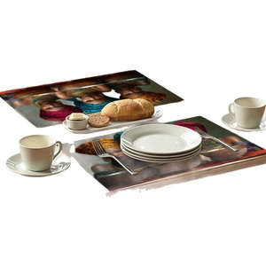 Set de table avec portrait de femme africaine, résistant à la chaleur pour décor