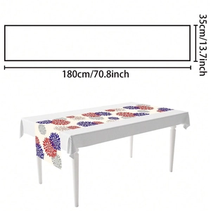 Floral sunflower table runner 35x180cm for wedding and holiday party decoration