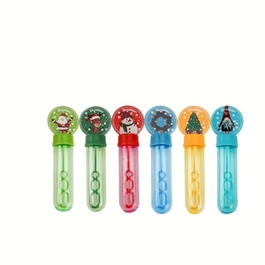 Set bacchette per bolle di Natale per bambini con decorazioni di Babbo Natale e renne