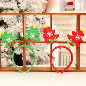 Christmas Tree Headband Snowflake Star Spring Hair Hoop For Festive Xmas Party Costume Accessory For Kids Adults