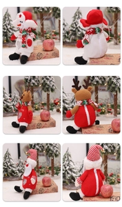 Details von Weihnachts-Süßigkeitentüten mit Reißverschluss und Strickstruktur