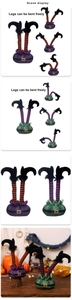 Halloween elf legs decor with adjustable poseable design for festive party atmosphere