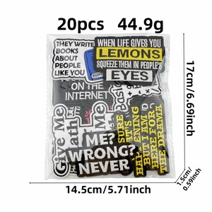 20-piece cartoon math series embroidery patches set for clothing and bags decoration