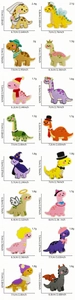 Detailed view of 16 cute cartoon dinosaur embroidery patches with sizes and weights