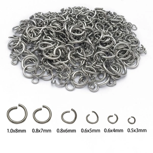 Stainless Steel Open Jump Rings Various Sizes Necklace Bracelet DIY Jewelry Making Findings Connectors Gold Silver Plated