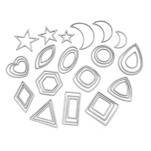 Set di 15 ciondoli geometrici in acciaio inossidabile per la creazione di gioielli fai-da-te