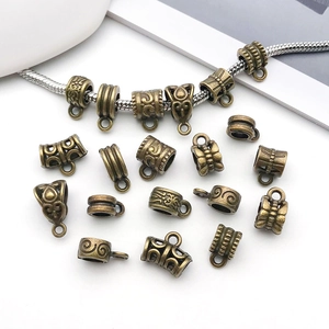 Bélières de pendentif en alliage de bronze antique et connecteurs de bijoux