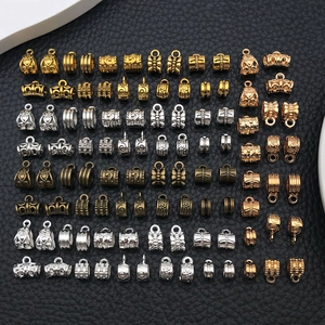 Assortiment de breloques et perles en alliage DIY en plusieurs finitions pour bracelets