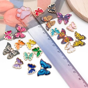 Bunte Emaille-Schmetterling Anhänger für DIY Schmuckherstellung in verschiedenen Größen