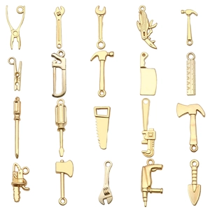 Ciondoli in Lega di Zinco a Forma di Attrezzi in Miniatura per Creazione DIY Collane Bracciali Portachiavi Pendenti Gioielleria