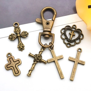 Set de colgantes de cruz de aleación de bronce vintage para crear joyas personalizadas