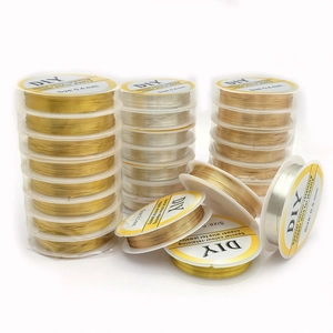 Hilos de cobre para bisutería DIY en color oro y plata con retención de color alta