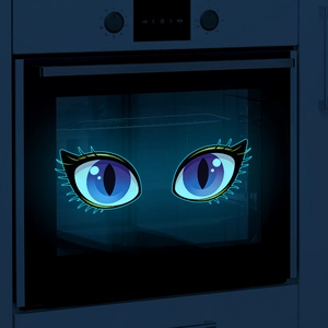 Luminous blue eye wall stickers for bedroom switch decor glowing in the dark