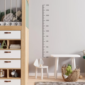 Nordic style height growth chart wall sticker for kids bedroom from 50cm to 150cm