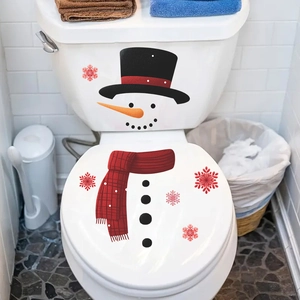 Adesivi Murali Pupazzo Di Neve Di Natale Fai Da Te Decalcomanie In PVC Per Camera Da Letto Soggiorno Frigorifero Porta Casa Decorazione