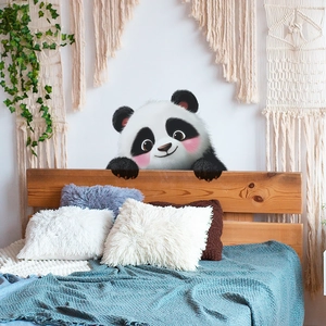 Adesivo da parete con simpatico panda per camera da letto e decorazione d'interni
