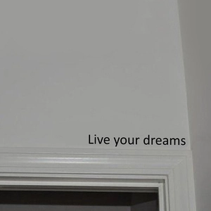 Live Your Dreams Motivational Quote Wall Sticker PVC Removable Decal For Bedroom Living Room Office Home Art Decor Black