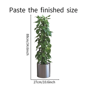 Artificial hanging ivy plant in silver metal pot with dimensions 88cm height and 27cm width