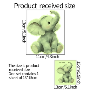 Luminous cartoon baby elephant wall sticker MG-YK030 self-adhesive glowing home decor