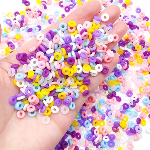 100pcs mixed macaron color 6mm silicone spacer beads for DIY jewelry making and crafts