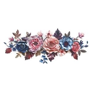 3D realistic floral wall stickers with colorful roses for home and living room decor