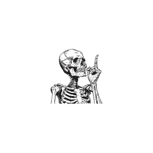 Creative skeleton wall sticker for Halloween home decor minimalist bone decal for switches