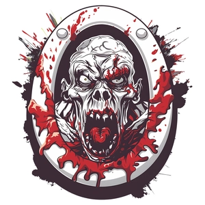 Halloween gruselige Zombie Wandtattoo für Badezimmer Toilette Heimdekoration Aufkleber