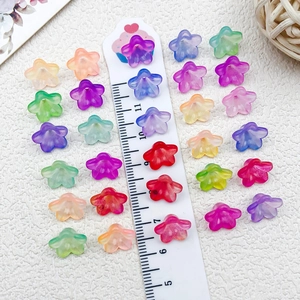 Pétalos de flores acrílicos mate 10mm para creación de joyas DIY y accesorios de pelo